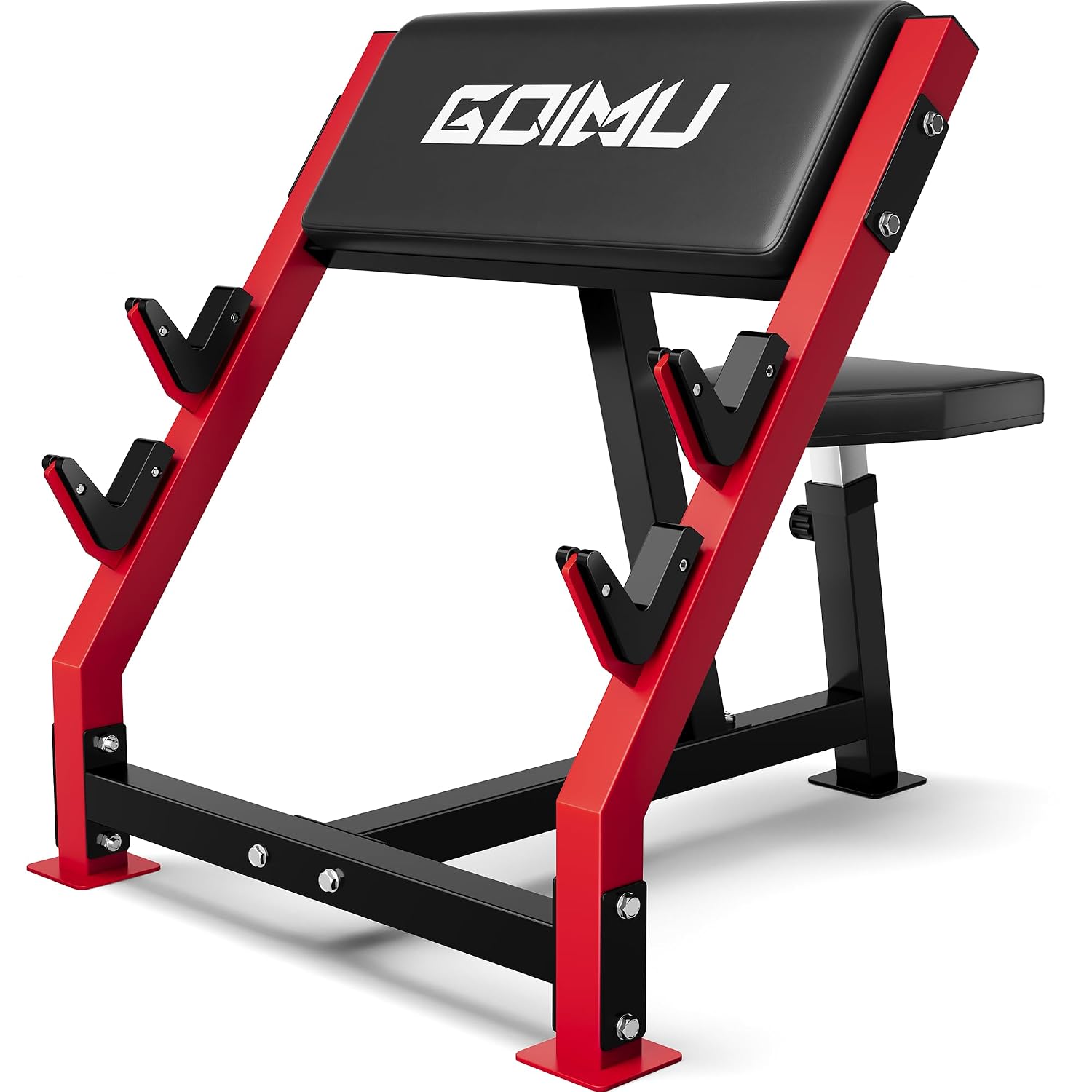 Barbell Curl Bar - Banc de musculation réglable pour curls,