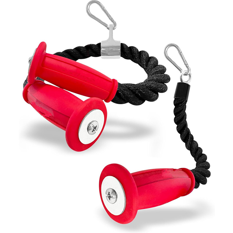 Home Gym Mini - Cordes ergonomiques pour triceps, fixation de