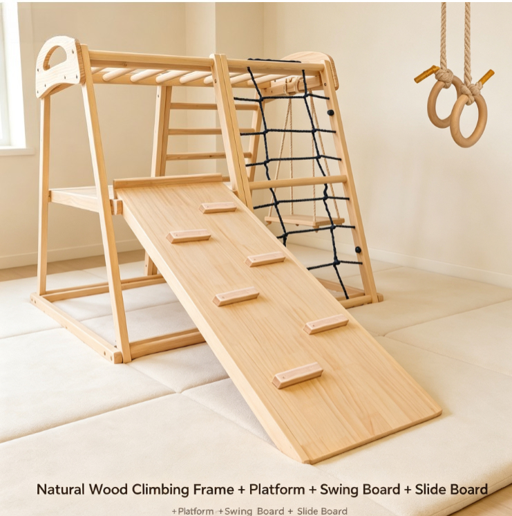 Home Gym For Toddlers - Nouveau cadre d'escalade en bois pour