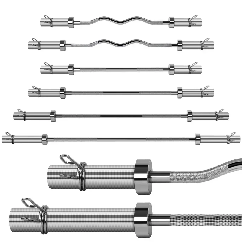 Barbell Curl Bar - Barre d'haltères professionnelle pour la musculation,