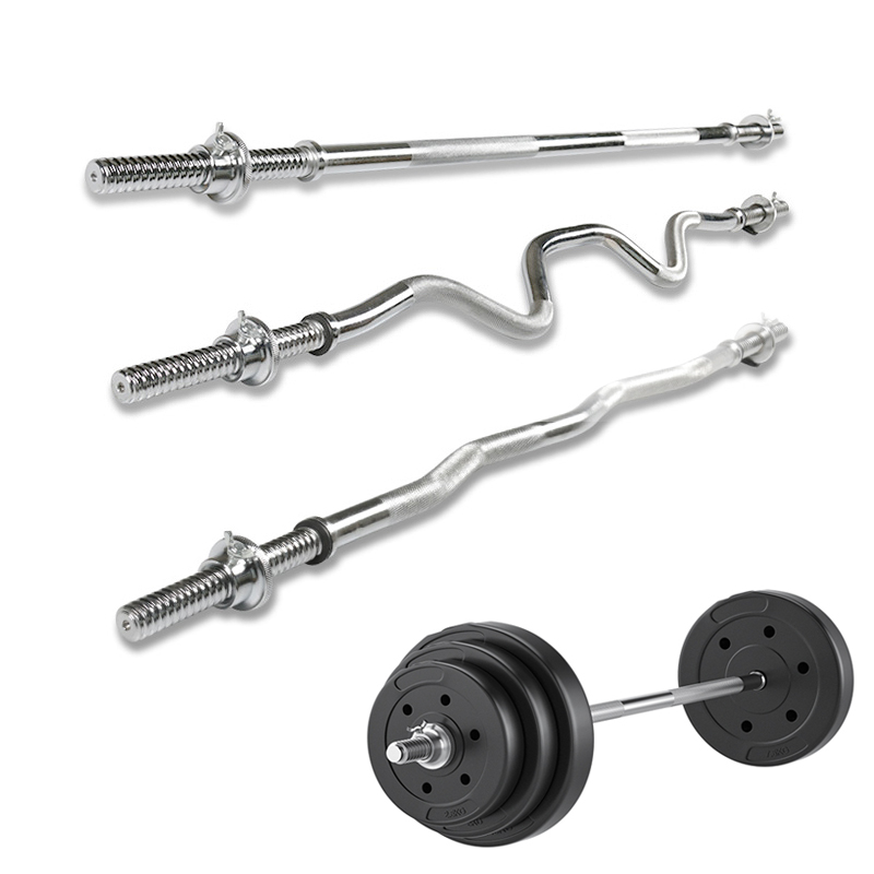 Barbell Curl Bar - Barres d'haltères droites et courbes standard,
