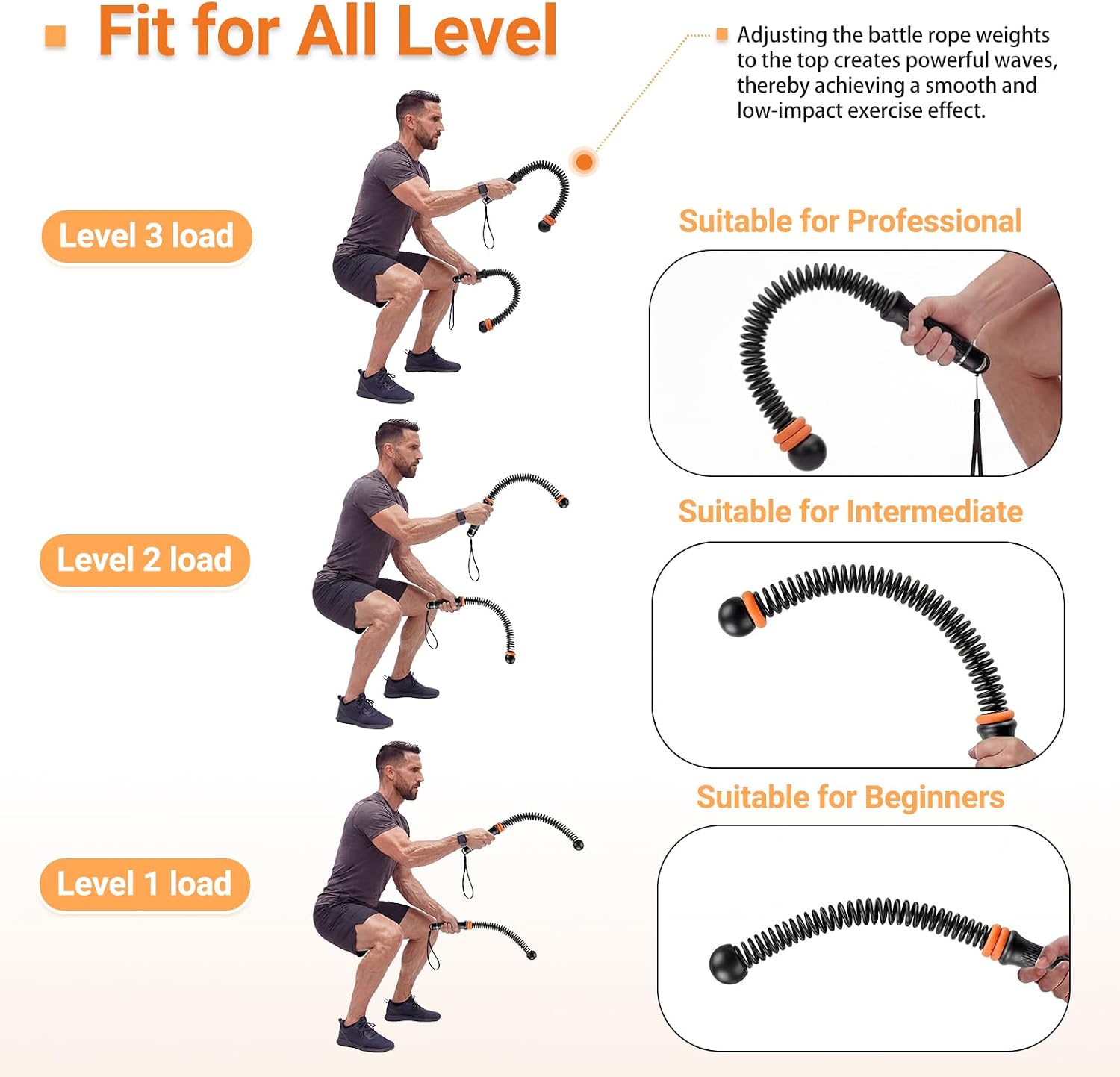 Cordes de combat réglables san - Home Gym Portable avis et prix