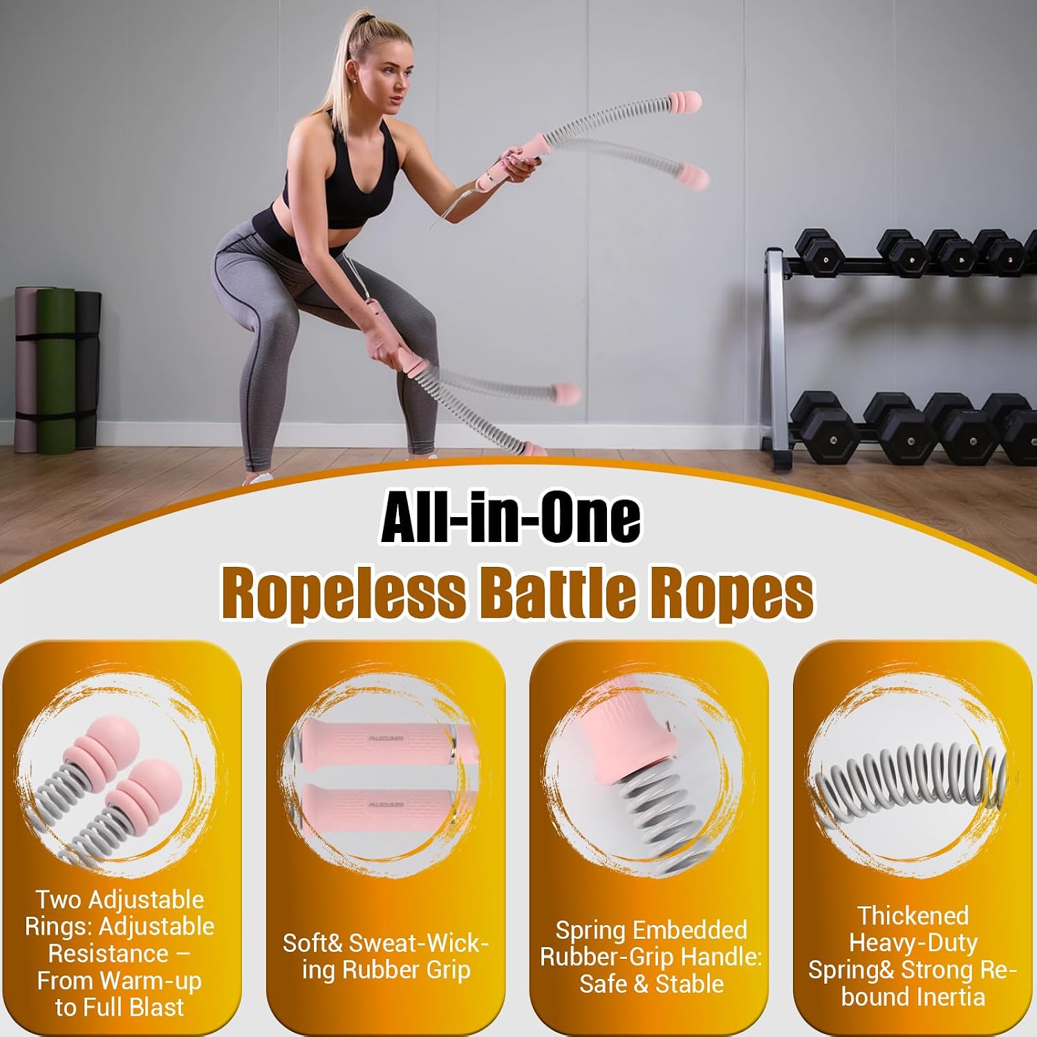 Cordes de combat portables san - Home Gym Portable avis et prix